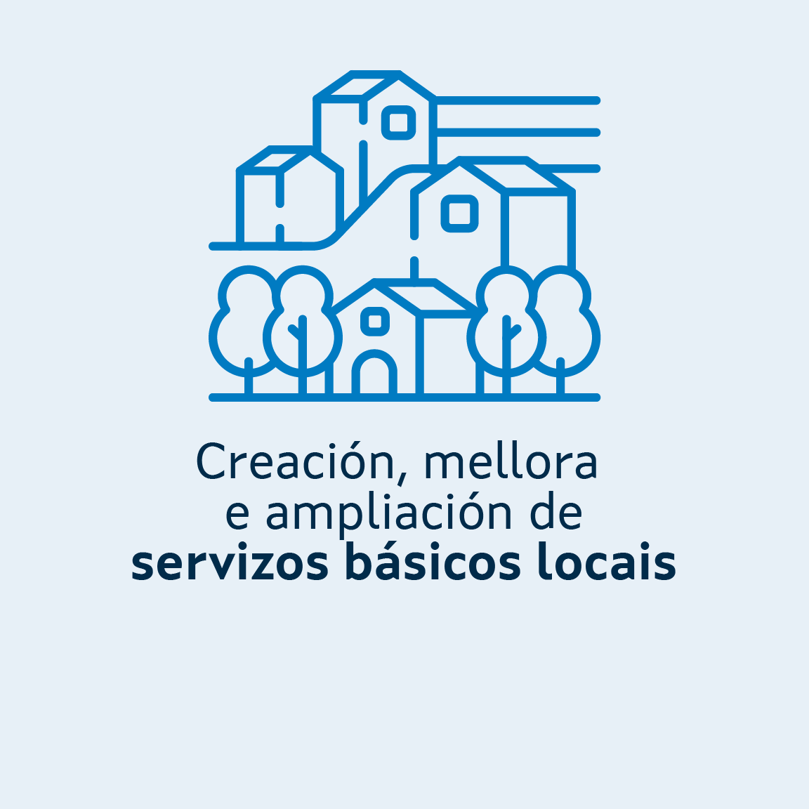 Creacion, mellora e ampliacion de servizos basicos locais