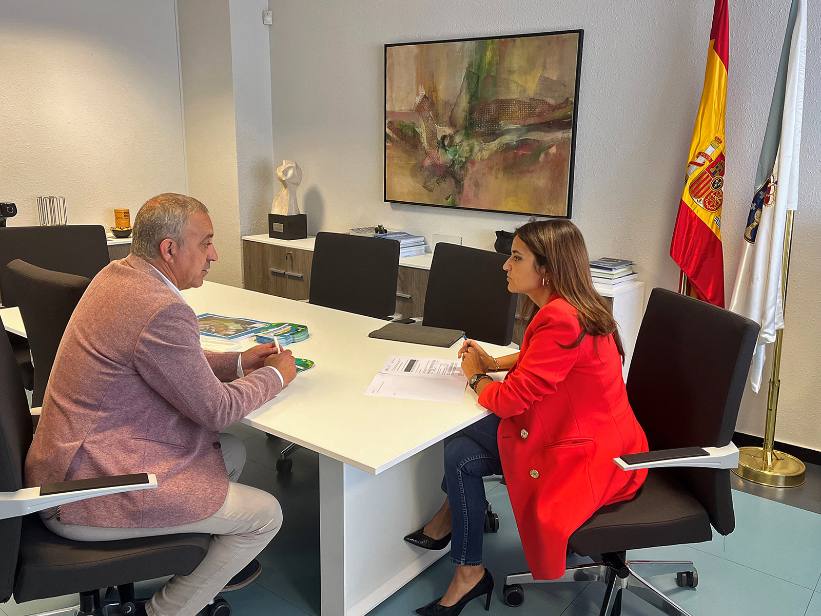 A Xunta e o concello dos Blancos avalían a posibilidade de implementar dous polígonos agroforestais para gandería ovina