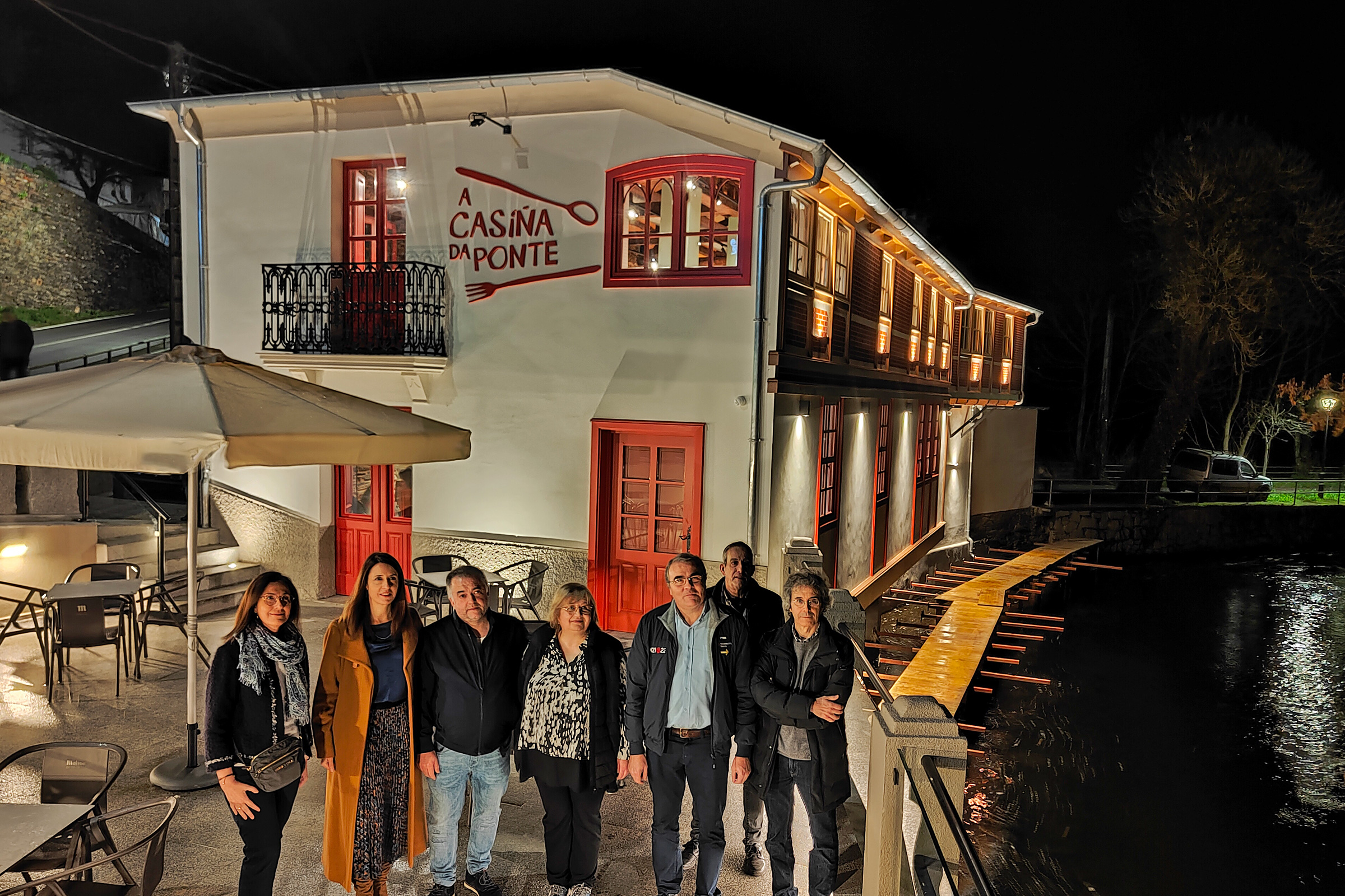 inauguración do restaurante A Casiña da Ponte en Castro de Rei