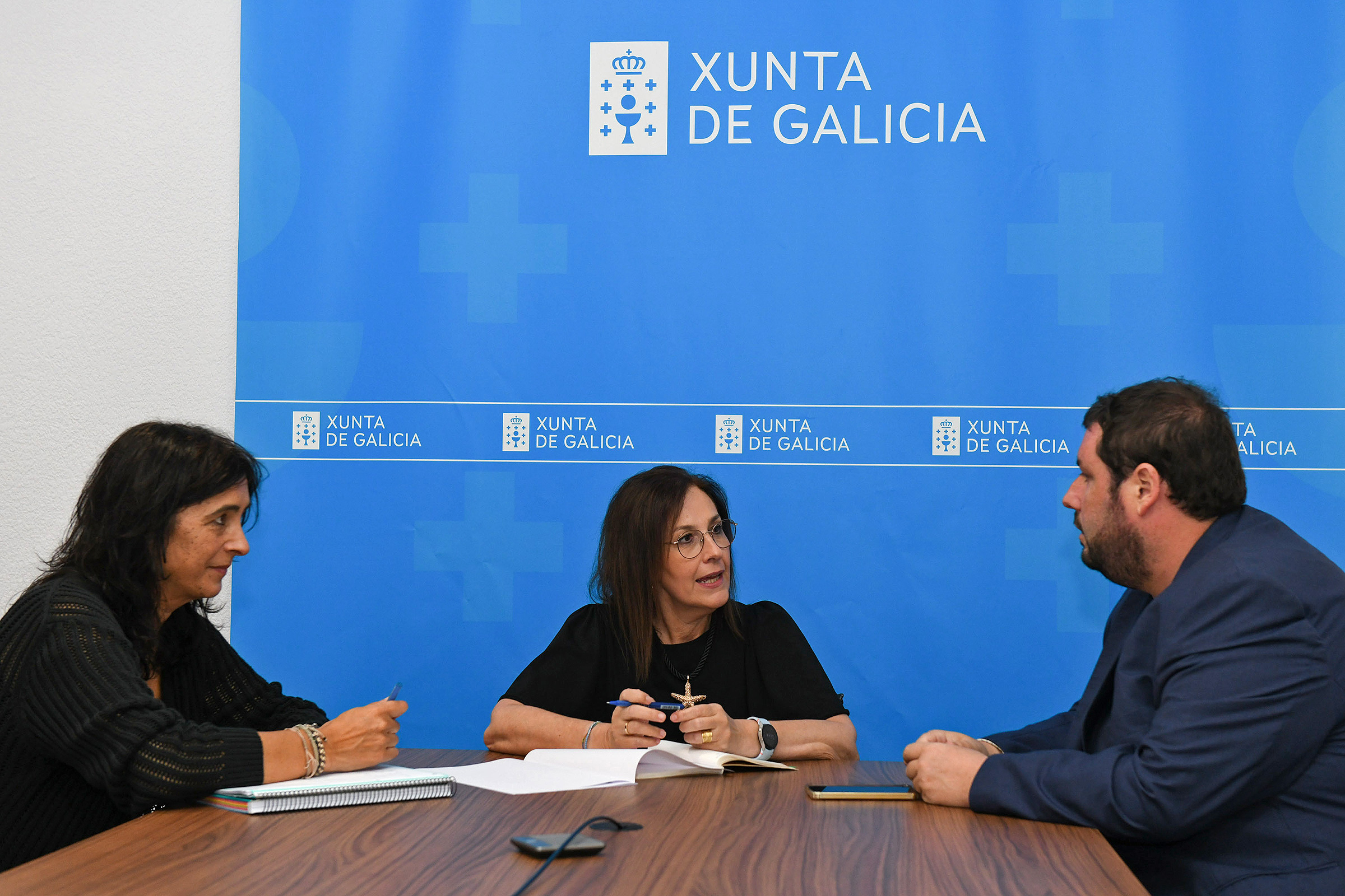 A directora de Agader reúnese co alcalde de San Xoán de Río