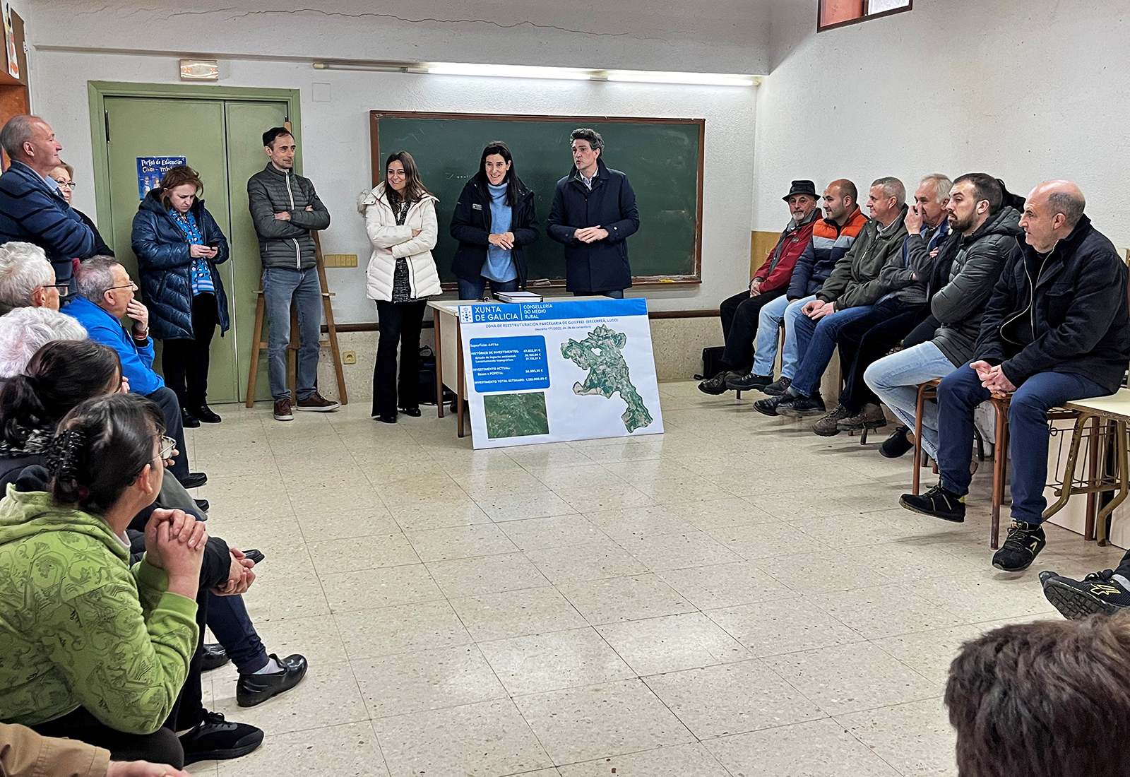 La Xunta prevé invertir casi 3 millones de euros para reorganizar cerca de 1.000 hectáreas a través de las dos nuevas concentraciones parcelarias decretadas en Castroverde y Becerreá