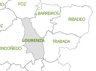 Mapa municipio de Lourenzá